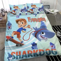 Sharkdog Personalized Bedding Set