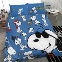 Cute Cartoon Dog Cotton Bedding Set
