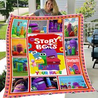Custom Ask The Storybots Quilt Blanket