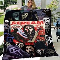 Personalized Scream Movie Blanket