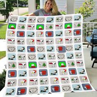 Snoopy Christmas Blanket, Snoopy Blanket