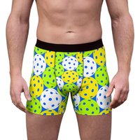 Extra Light Men's Boxer Briefs, Colorful Pickleballs