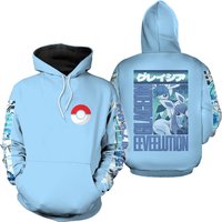 Eeveelution Glaceon Full Over Print 3d Hoodie