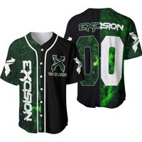 Custom Name Excision Dj Music Baseball Jersey
