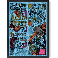 Ken Kesey Acid Test Handbill Canvas
