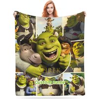 Personalized Shrek Blanket Custom Photo Sofa Blanket Christmas