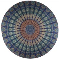 Peacock Round Blanket