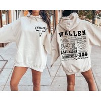 Wallen Country Music Sweatshirt, Vintage Concert Hoodie, Western Tour Shirt, Cowboy Vintage Wallen