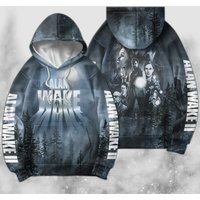 Alan Wake 2 90s Horror Game 3d Hoodie, Bootleg Game Movie Alan Wake Vintage Hoodie