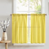 Yellow Tier Curtains