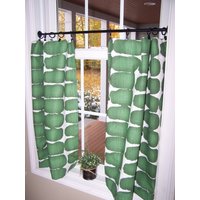 Green Cafe Cafe Curtains, Tier Curtains