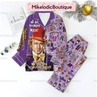 Willy Wonka Pajamas Set, Willy Wonka Holiday Pajamas Set
