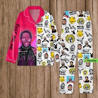 Post Malone Pajamas, Post Malone Pajamas Set, Posty Howdy Holiday Pajamas Set