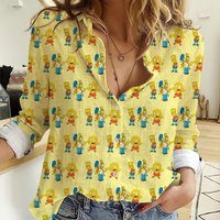 The Simpson 3d All Over Print Casual Shirt, Simpson