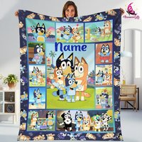 Personalized Blueydad Blanket