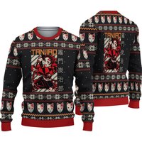 Demon Tanjiror Christmas Ugly Sweater
