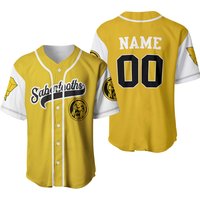 Personalized Power Rangers Yellow Ranger Baseball Jersey