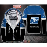 Personalized Postal Service Fleece Hoodie