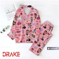 Drake Rapper Pajamas Set, Drake Rapper Pajamas Set