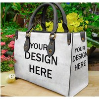 Custom Design Leather Bag, Custom Handbag, Personalized Leather Bag