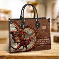 Book Leather Bag, Dragon Handbag, Custom Leather Bag, Woman Handbag