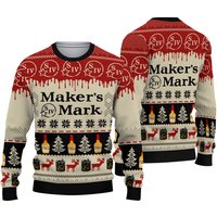 Makers Mark Beer Ugly Christmas Sweater