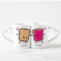 Peanut Butter And Jelly Couples Coffee Mug Set