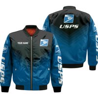 Personalized Name Postal Worker Bomber Jacket