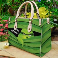 Funny Character Leather Handbag, Funny Character Gift Handbag