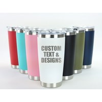 Personalized 20 Oz Stainless Steel Tumbler - Custom Mug