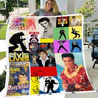 Gift For Fans Elvis Presley Fleece Blanket