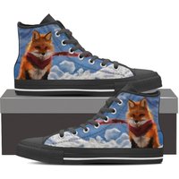 Fox Shoes Animal Lover Men's High Top Sneakers