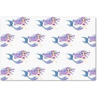 Watercolor Mermaid Birthday Party Tissue Paper
