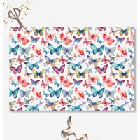 Colorful Watercolor Butterfly Modern Pattern Tissue Paper