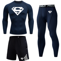 Gym Compression Running Rash-guard Base Layer Shorts Leggings