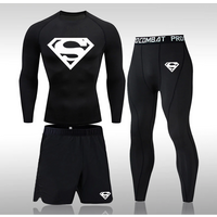 Gym Compression Running Rash-guard Base Layer Shorts Leggings