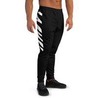 Men's Cincinnati Fan Joggers/team Colors Black With White Tiger Striped