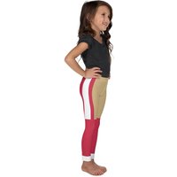 Kids San Francisco Football Uniform/team Colors With White Scarlet And Gold Stripes