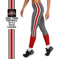 Ohio Fan/cute Ladies Football Style Sports Leggings