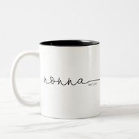 Nonna Established Grandma Gift Two-tone Coffee Mug