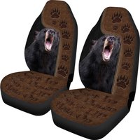 Black Bear Hold On Funny Car Seat Covers