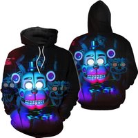 Fnaf Five Nights At Freddy's Horror 3d Hoodie