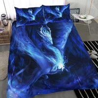 Blue Dragon Light Bedding Set