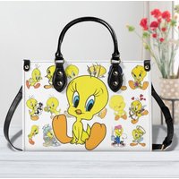 Cute Tweety Bird Handbag, Tweety Bird Leather Bag