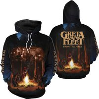 Custom Name Greta Van Fleet From The Fires 3d Hoodie