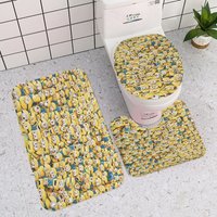 Minions Toilet Seat Set, Cartoon Toilet Cover