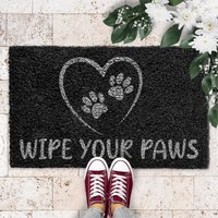 Wipe Your Paws Funny Dog Doormat