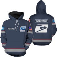 Fashion Custom Name Postal Worker 2025 Hoodie 3d