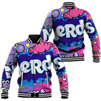 Chocolate Candy Nerds Group Halloween Baseball Jacket