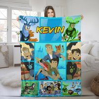 Custom Wild Kratts Blanket, Wild Kratts Cartoon Fleece Blanket